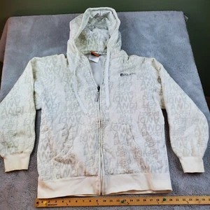 And1 Hoodie Mens Sz L Gray All Over Print Basketball Hooded Full Zip Drawstrings - Picture 1 of 11