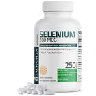 Selenium 200mcg Amino Acid Immune Support Trace Mineral Non-GMO, 250 Capsules