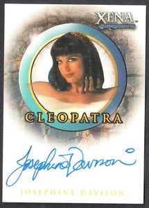 XENA WARRIOR PRINCESS BEAUTY BRAWN 2002 AUTOGRAPH CARD #A26 JOSEPHINE DAVISON
