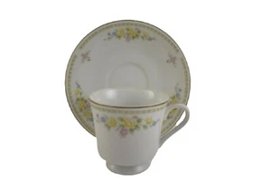 Tea Set Floral Tea Cup and Saucer by Dover Gardens Fine China in Japan - Picture 1 of 9