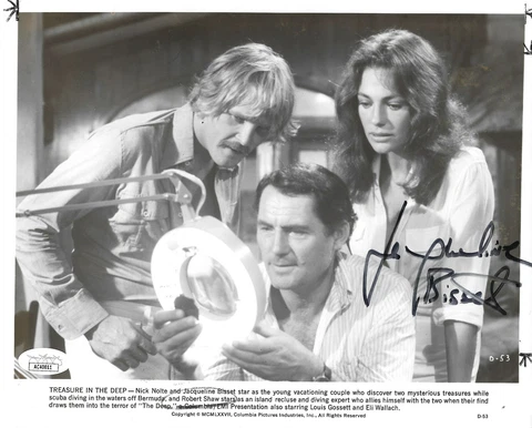 JACQUELINE BISSET Press PHOTO THE DEEP ACTRESS Autographed SIGNED 8X10 *JSA * Cover