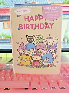 2024 Sanrio Hello Kitty Happy Birthday Card Set Matching Envelope Oversize Seal - Picture 1 of 14