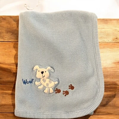 Manta térmica tejido gofre algodón bebé Koala cachorro perro trama azul - Foto 1 de 4