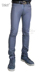 Super SkinTight Super Skinny Grau Lederjeans Tight Fitting - Bild 1 von 7