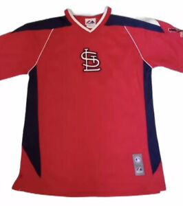 St. Louis Cardinals Jersey V Neck Youth Size Large Majestic Genuine Merchandise