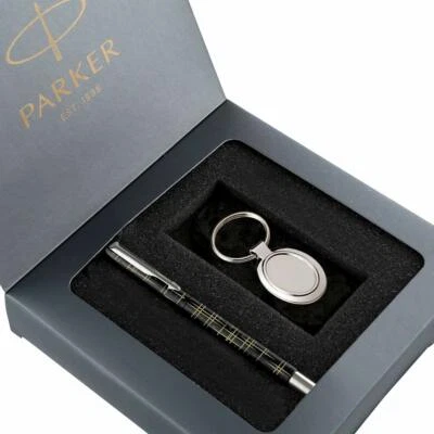 Parker Vector Gift Set  Special Edition Roller Ball Pen Ink Blue with Key Chain  - image 1 of 4