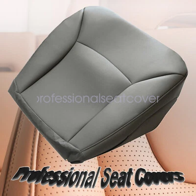 Capa de assento de couro inferior lateral do motorista para Ford E150 E250 E350 Van 2002-2008 cinza - Imagem 1 de 4