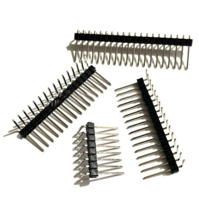 Connector 2.54mm Breakaway Male Header for PCB Breadboard 1x2-40 Pin Single Row - Image 1 of 4