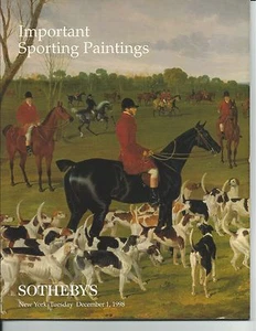 SOTHEBY'S Important Sporting Paintings Horses Dogs Herring Munnings Catalog 1998 - Imagen 1 de 1