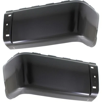 Bumper End Set For 2007-2013 Chevrolet Silverado 1500 GMC Sierra 1500 Black Rear Foto 1 de 4