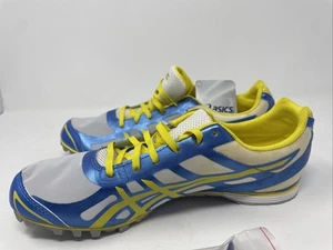 Asics Hyper-Rocket Girl 6 Track & Field Women's Shoes Cleats Size 8 Blue Yellow - Picture 1 of 12