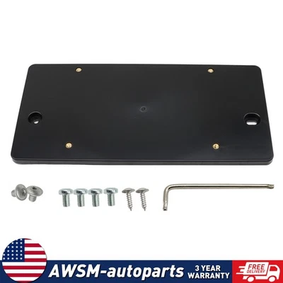 Rear License Plate Mount Tag Bracket for AUDI A4 S4 2013-2025 + Screws Brand New - Imagem 1 de 4