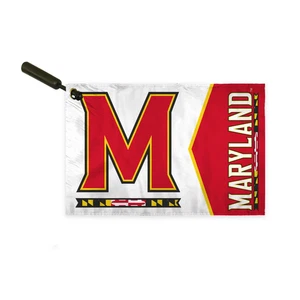 Maryland Terrapins Terps University College Swirler Flag, Terrapins Merch - Picture 1 of 5