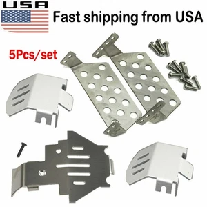 FLYXM Front & Rear Chassis Axle Guard Bumper Mount Skid Plate for RC TRX4 T4 Car - Picture 1 of 10