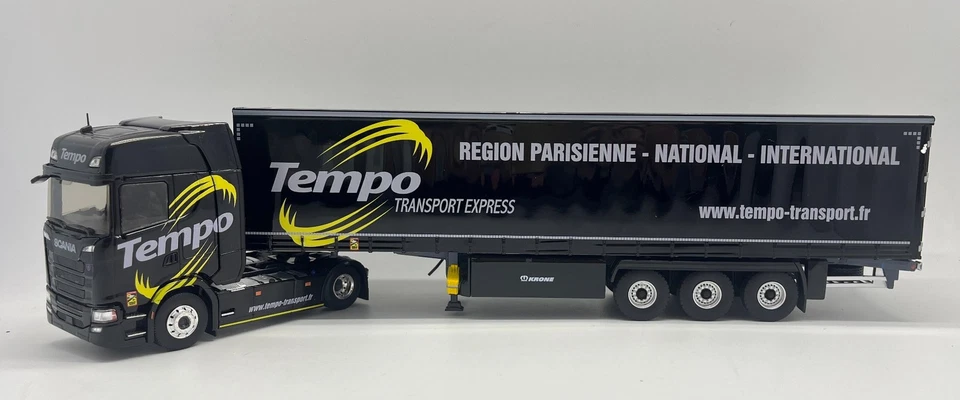 ELIGOR - SCANIA 500 S 4x2 con rimorchio con sponde - Trasporto TEMPO - 1/43 -... - Immagine 1 di 1