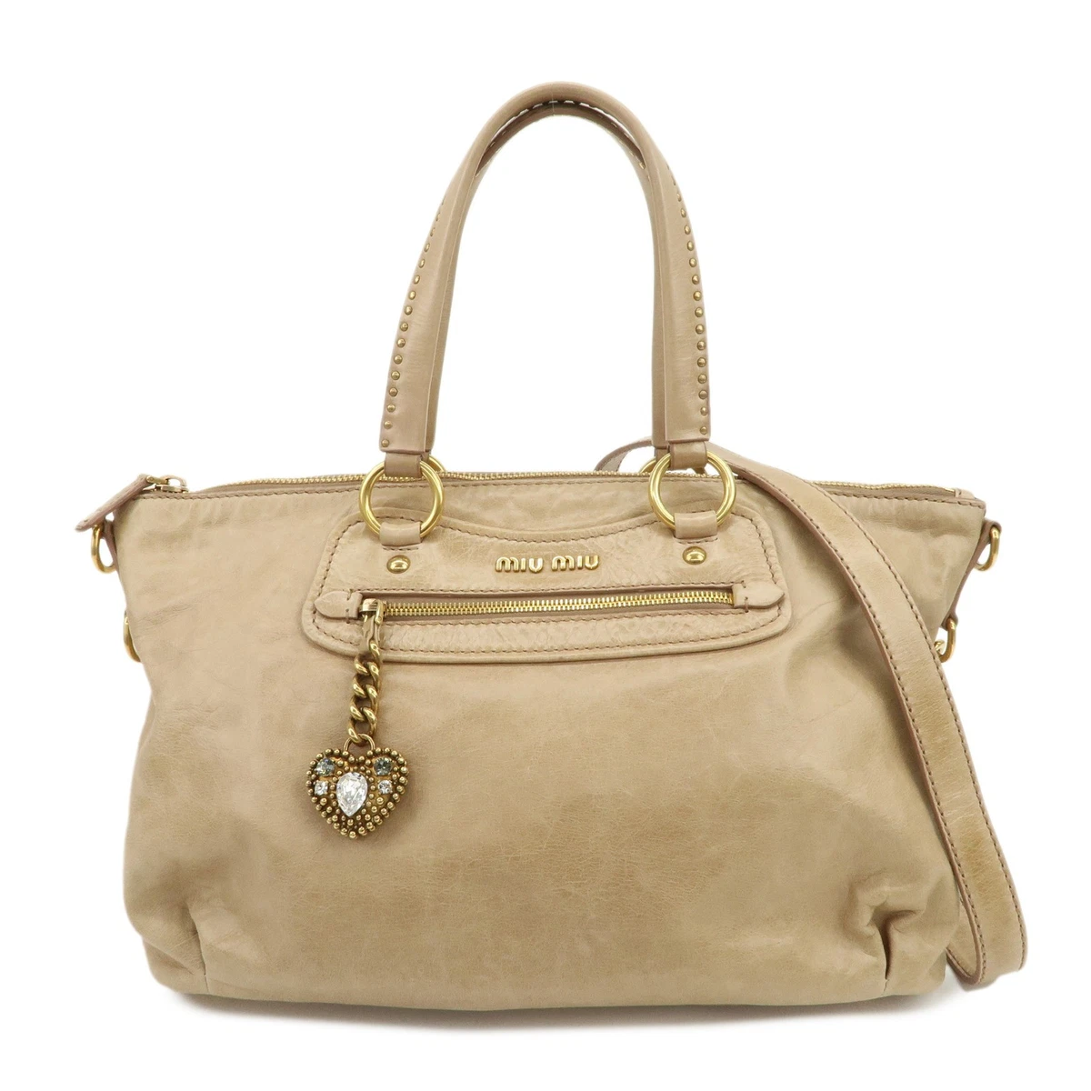 Beige Bags & Miu Miu Handbags for Women for sale | eBay