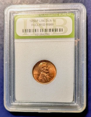 INB MS-69 RD 1909-D  Lincoln Cent, Full-Red Gem! - Image 1 of 4