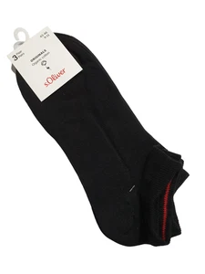 4 Paar "S.OLIVER" Sneaker Socks schwarz Gr. 35-38 / 39-42 / 43-46 / 47-49 unisex - Bild 1 von 1