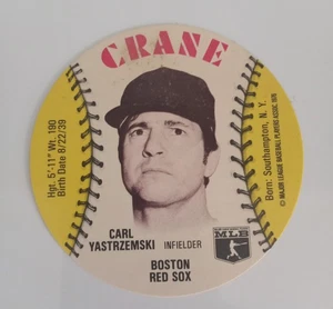 1976 Crane Disc Carl Yastrzemski - Boston Red Sox - Picture 1 of 2