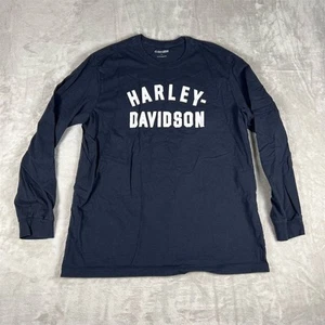 Harley-Davidson Men's 2XL Black Long Sleeve Graphic T-Shirt - Imagen 1 de 7