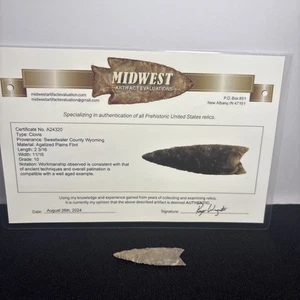 Clovis arrowhead Paleo W/COA One Of A Kind Man Cave/Office Museum G10 Art - Picture 1 of 7