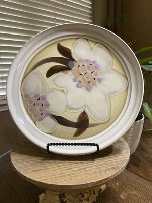 Plato de Cena Jardín Oriental Noritake De Colección 10 5/8" Blanco Púrpura Flores Años 70 Foto 1 de 4