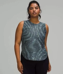 Lululemon hochgeschlossenes Lauf-Tank mit geteiltem Saum Damengröße 6 neu mit Etikett - Bild 1 von 9