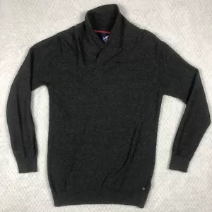 KANGOL Jumper Mens Medium M Pullover Shawl Collar Ribbed Thick VINTAGE - Imagen 1 de 17