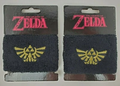 (2) Pulseras negras The Legend of Zelda exclusivas de Nintendo Bioworld Loot Crate Foto 1 de 4
