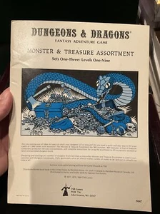 MONSTER & TREASURE ASSORTMENT Sets 1-3: Levels 1-9 EXCELLENT! D&D Dungeons - Picture 1 of 11