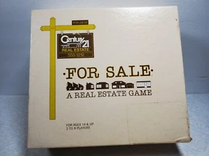Juego de mesa inmobiliario Century 21 "En venta" ~ Mediados de los 80 falta una pieza - Imagen 1 de 12