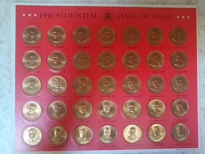 Presidential Hall of Fame Coin Set, 1968 (35 pieces), Collector's Set - Image 1 of 4