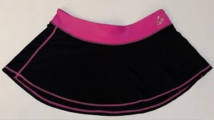 Youth Teen GERRY Tennis Athletic Skirt Mini Black & Pink Trim ~ Sz 12, No Under - Picture 1 of 3