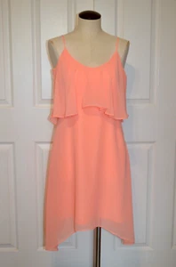 Vestido para mujer BCBGeneration talla XS correa de espagueti 2 niveles color coral - Imagen 1 de 12