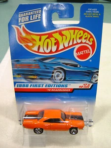 Hot Wheels '98 First Editions Orange '70 Plymouth HEMI Roadrunner 1/64 #17/40 - Picture 1 of 2
