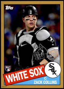 Zack Collins 2020 Topps 1985 35th Anniversary 5x7 Gold #85-33 5/10 White Sox