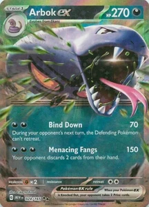 Pokemon TCG - Arbok ex 024/165 Sv: Scarlatto e Viola 151 Holo - Foto 1 di 2