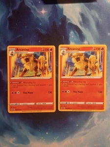 Pokémon TCG Arcanine X2 Rebel Clash 028/192 Regular Rare - Picture 1 of 6