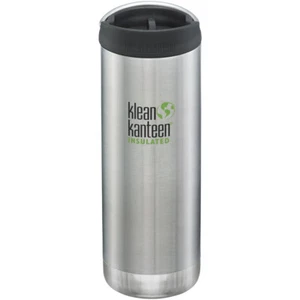 Klean Kanteen TKWide 473ml Insulated Bottle Mug Cafe Cap Brushed Stainless - Picture 1 of 1
