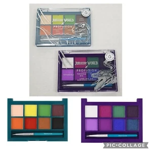 New! Lot 2 Jurassic World x Profusion Cosmetics Land Sea Air 8 Eye Liner Palette - Picture 1 of 6