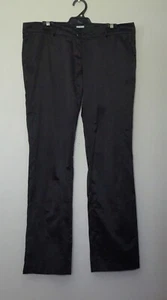 Vintage SASS & BIDE Low Rise Black Satin Pants - Size 12 - Picture 1 of 6