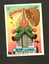 1987 Garbage Pail Kids Original 9th Series "RIP CORD" #344b Sticker Card.