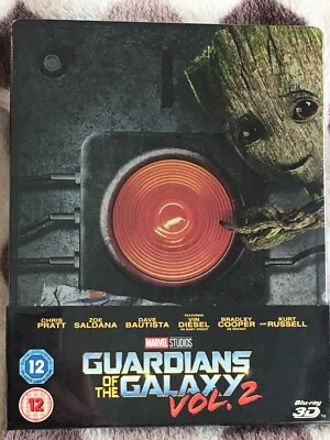 Guardians of the Galaxy GOTG Vol.2 blu ray, steelbook, 2D & 3D versions, Groot - Image 1 of 2