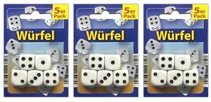 15x Dados Juego Dados Augenzahlen de Dados Mäxle Dado - Imagen 1 de 2