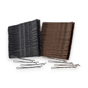 30 traditionelle Bobby Haargriffe Folienclips Stifte 5 cm blond braun oder schwarz - Bild 1 von 12