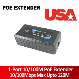 Passive 1 Port POE IEEE802.3af Ethernet Extender / Repeater for CCTV IP Camera - Picture 1 of 6
