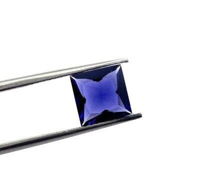 Natural Iolite Square Princes Cut Loose Gemstone 8 MM 1.50 CT - Image 1 of 4