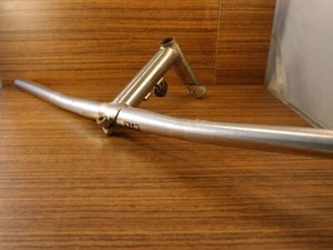 1992 MTB Marin Lite Aluminium T6 flat handlebar + quill stem by Sameness 25.4 mm - Picture 1 of 12