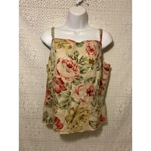 Dana Buchman Dress Floral Print Tank Top - Picture 1 of 6