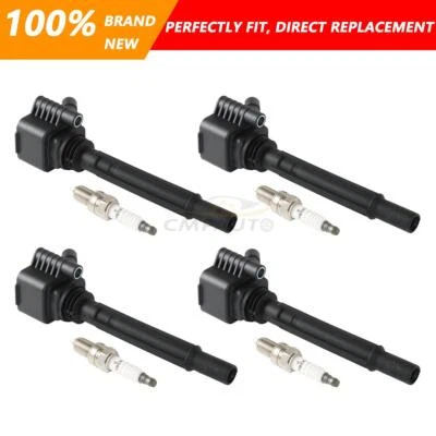 4x Ignition Coils+4x Iridium Spark Plugs UF673 93618 For Dodge Dart 2013-2016 - Imagen 1 de 4